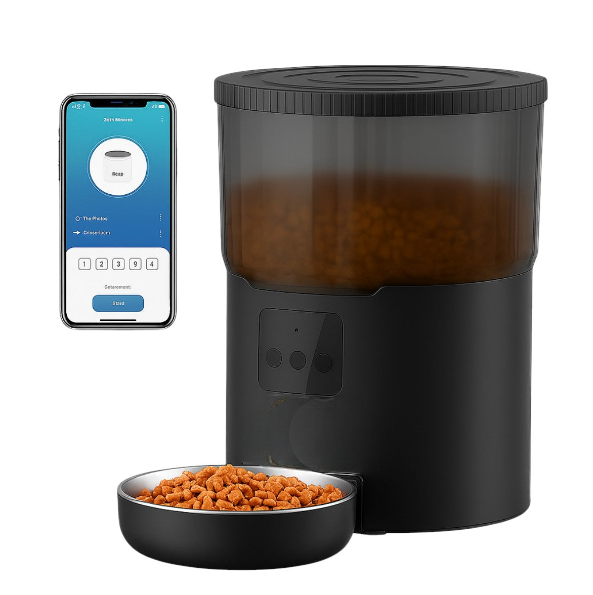 Distributeur automatique de croquettes pour chat